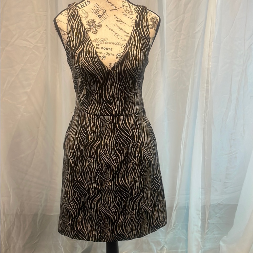 Elegant Zebra Print Dress